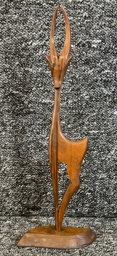 Wooden gazelle antelope mcm - wooden,