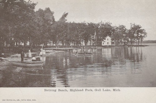 Postcard gull lake michigan - postcard,
