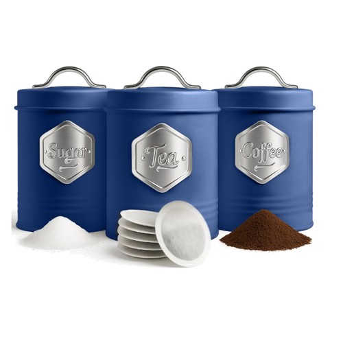 Blue canister set - set, 3