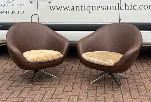 Pair mid century - pair, swivel