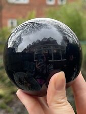 Black Obsidian Crystal Ball Large AAA+ Powerful / Creative / Protective 80mm