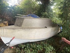 small boat and trailer