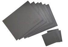 Placemats Coasters 12 Piece Set Faux Leather Table Dining Blue Place Mat | M&W