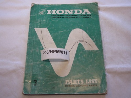 Honda cb250b4 cb350b4 cb350p4 - honda,