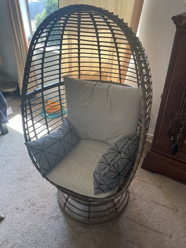 Nearly brand new egg - egg, chair