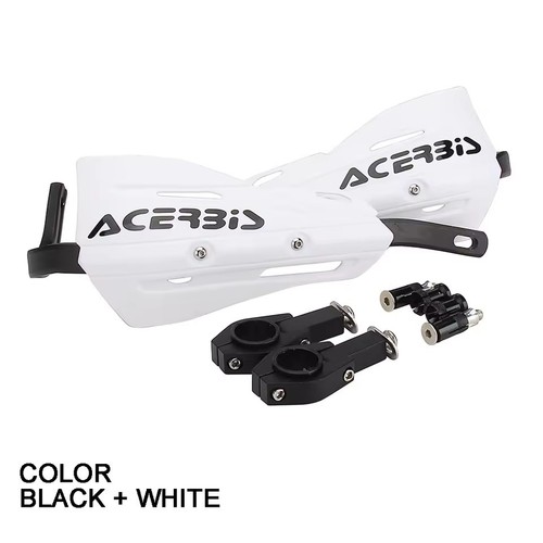 White handlebar bar guards - handlebar,