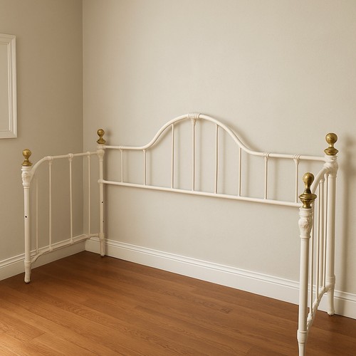 Antique iron daybed with - antique,