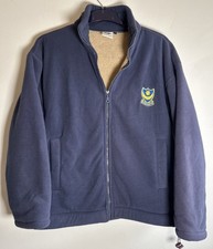 Vintage Official Portsmouth Football Club Zip Fleece Coat/Jacket - Size Small Os