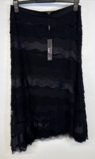 Per Una Skirt Black Tiered