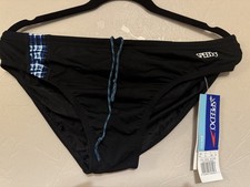 Speedo Endurance+ Men’s Black & Blue Briefs New With Tag - GB size 40 (Y1)