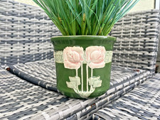 ART NOUVEAU c1900 JUGENDSTIL SECESSIONIST POTTERY MAJOLICA PLANTER PLANT POT