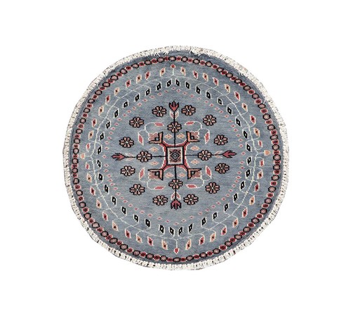 Pakistan round buchara carpet - pakistan,