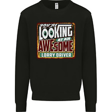 An Awesome Lorry Driver Funny Lorries Mens Sweatshirt Jumper