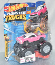 HOT WHEELS MONSTER TRUCKS DODGE CHARGER 440 DIE-CAST MODEL MIP
