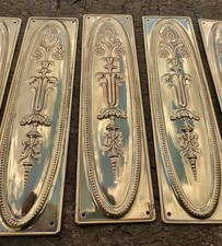 Antique brass finger plates - antique,