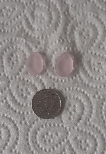 Pink pieces top drilled - 2,