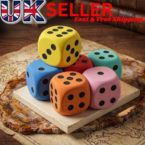 Large foam dice counting - large,