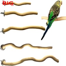 5 PCS Bird Perch Natural Wood