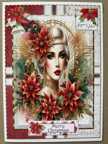 Handmade art deco christmas - art,