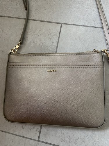 Parfois neutral pewter bag