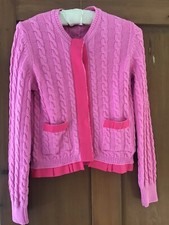 Zara pink cardigan with frill