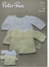 Peter Pan Crochet Pattern No 1250  Cardigans in  DK   Size 16 - 18 in