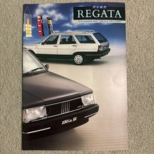 Fiat Regata 1989-90 UK Market Sales Brochure Saloon Weekend Mare TD SX Riviera