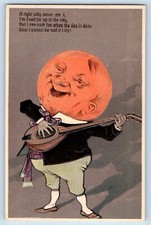 PFB Postcard Man Face In Moon
