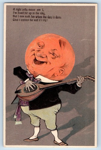 Pfb postcard man face - man, in