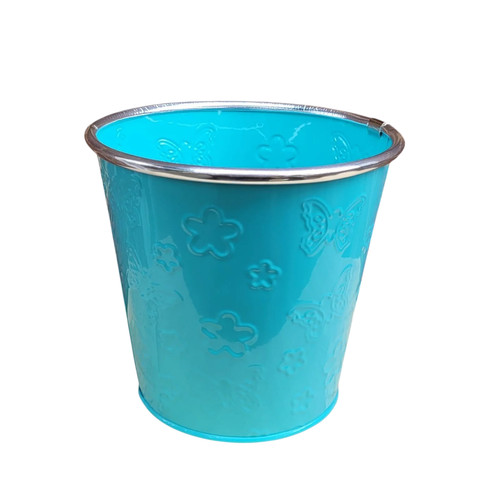 Blue zinc plant - blue, pot,