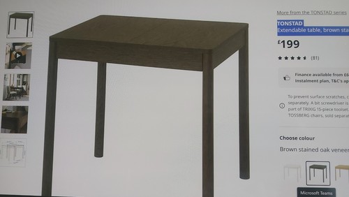 Brand new ikea extendable - new,
