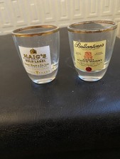 2 Vintage Scotch Whisky Dram Glasses