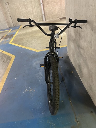 Black bmx bike - black,
