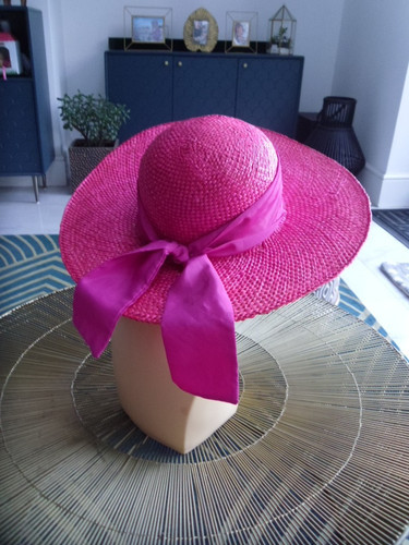 Smart ladies hot pink straw - hot,