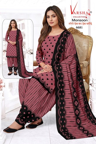 Designer crepe salwar kameez - designer,
