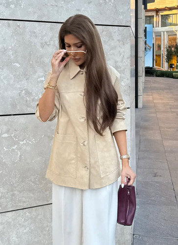 New zara 2026 beige suede - new,