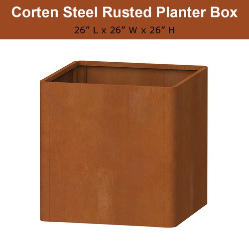 X26 corten steel - 26"x26"x26",