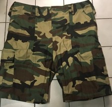 New Mens US Army Style Lightweight Green Woodland Camo Shorts Various Sizes