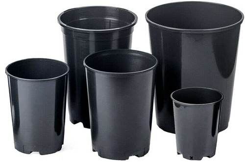 Deep black plastic - black,