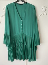 Zara woman green midi - zara,