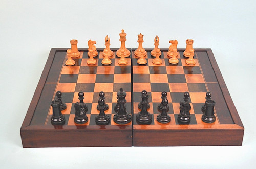 Antique english staunton chess - antique,