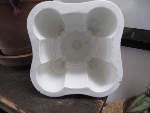 Vintage white ceramic - white,