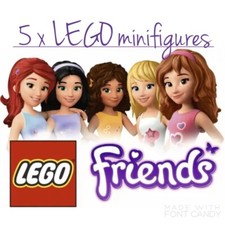 LEGO Friends Minifigures 5 x Mixed Mini Figures & Accessories Bundle Job lot Set