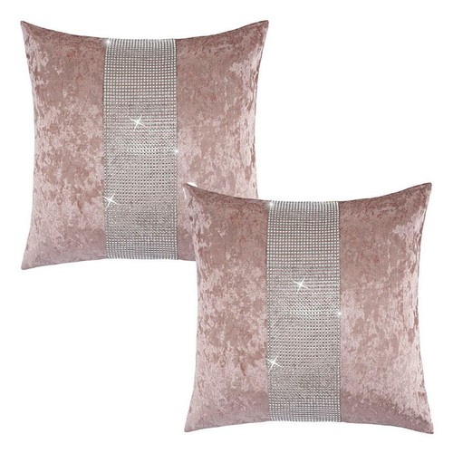 Blush pink diamante - &, crushed