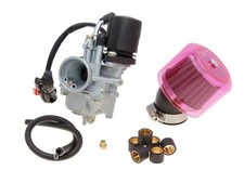 Complete Sport Carburettor Kit Auto Choke Compatible With Aeon Mini Kolt 50