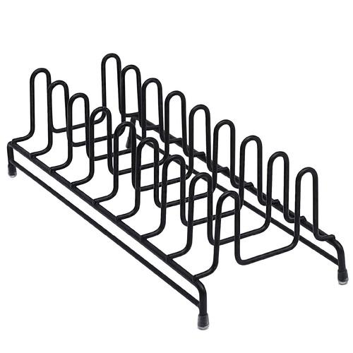 Metal plate drainer rack - metal, black