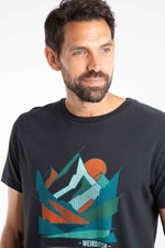 Weird Fish Aspect Mountains Front Print Graphic T-Shirt
