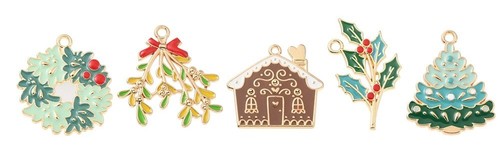 Mixed christmas themed gold - mixed,