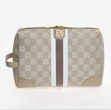 Dkny beige monogram cosmetic - beige,