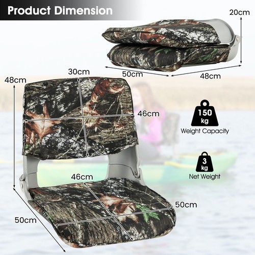 Low back padded boat - padded, seat